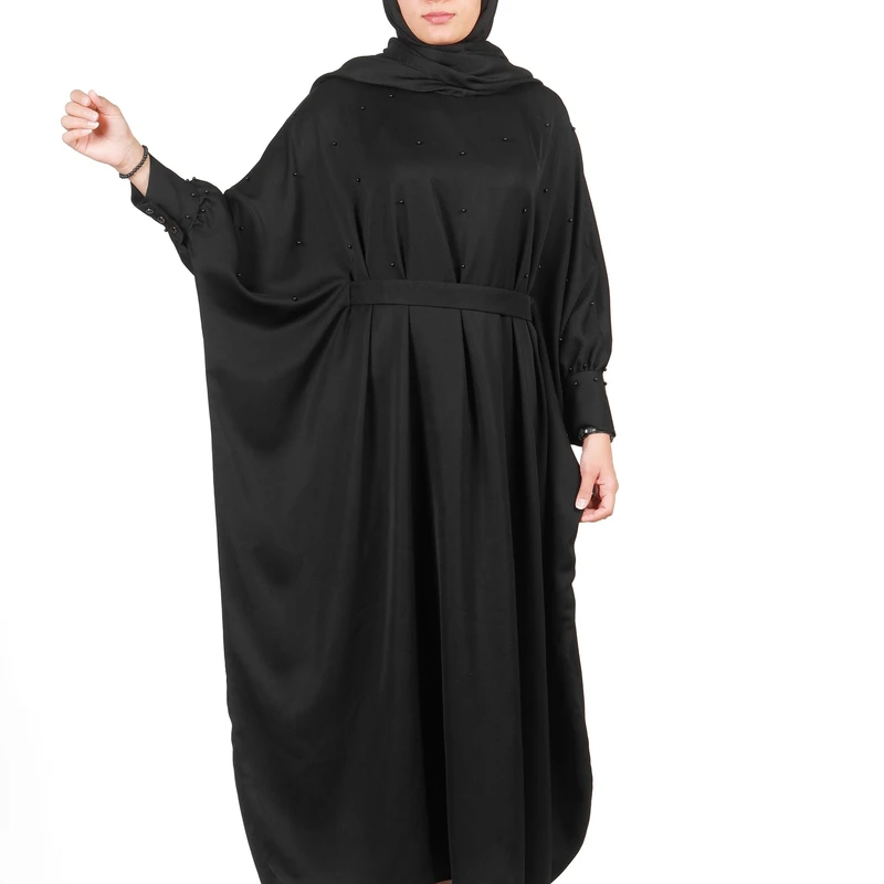 مانتو زنانه مدل عبایی مرواریدی